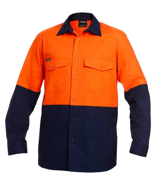 KingGee Mens Workcool 2 Spliced Shirt Long Sleeve - K54870