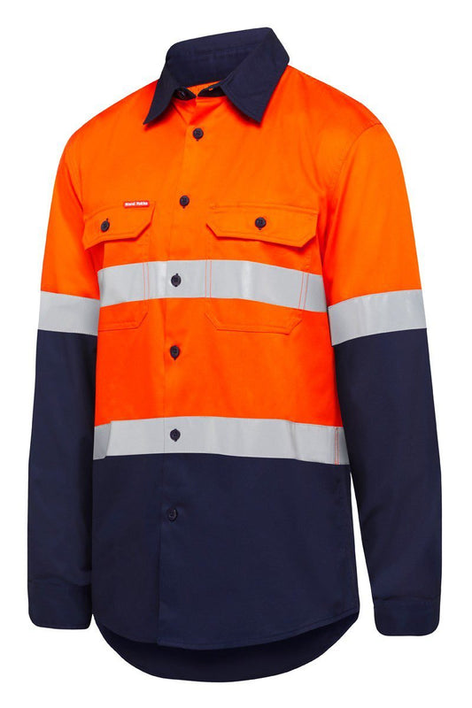 Hard Yakka Shirt Long Sleeve 2 Tone Taped Vented - Y07940