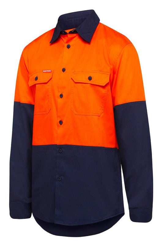 Hard Yakka Shirt Long Sleeve 2 Tone Vented - Y07950
