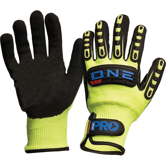 PRO CHOICE ONECR Arax One Nitrile Foam / Cut Resistant Liner Rubber Back Gloves