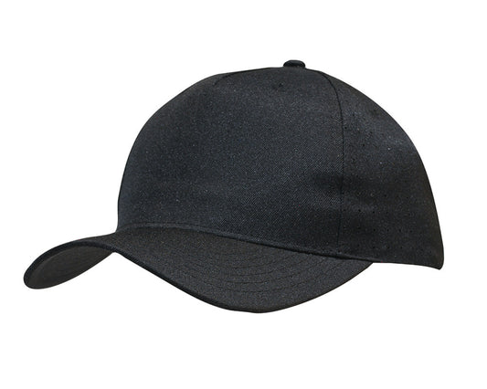 Headwear - Breathable Poly Twill with circle perforations Cap -3976