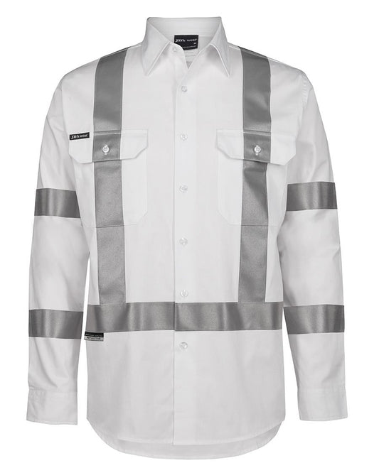 JB's BIOMOTION NIGHT 190G SHIRT WITH REFLECTIVE TAPE WHITE