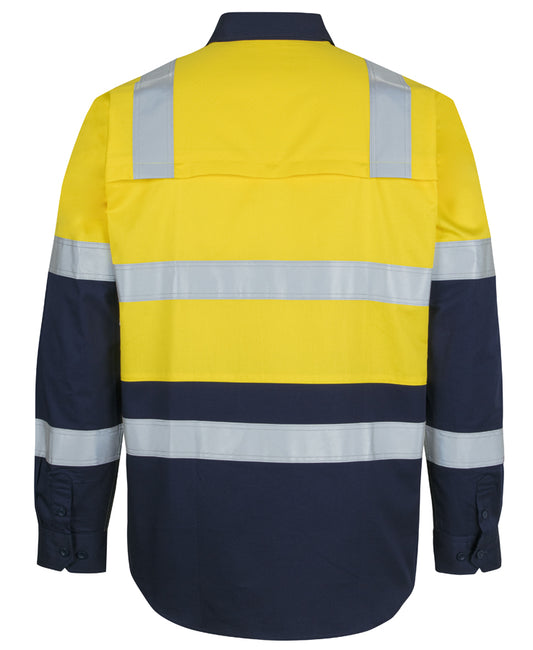6DNW3 - JB's Hi Vis (D+N) L/S 150G Level 3 Work Shirt - Jb's Wear