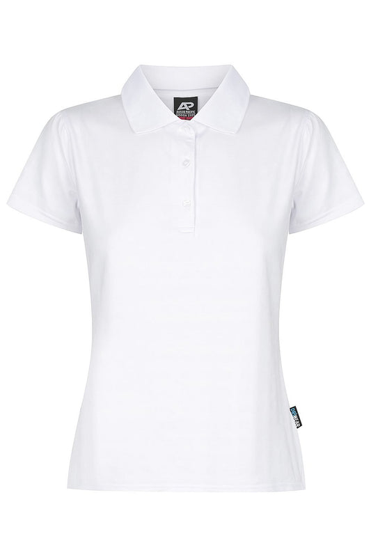 Back view of NOOSA LADY POLOS - W2325 - AUSSIE PACIFIC sold by Kings Workwear www.kingsworkwear.com.au