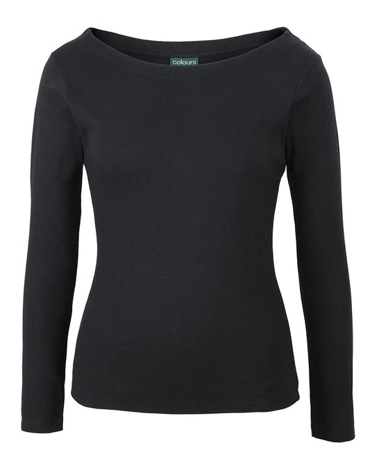 JB's Ladies L/s Boat Neck Tee - 1BTL