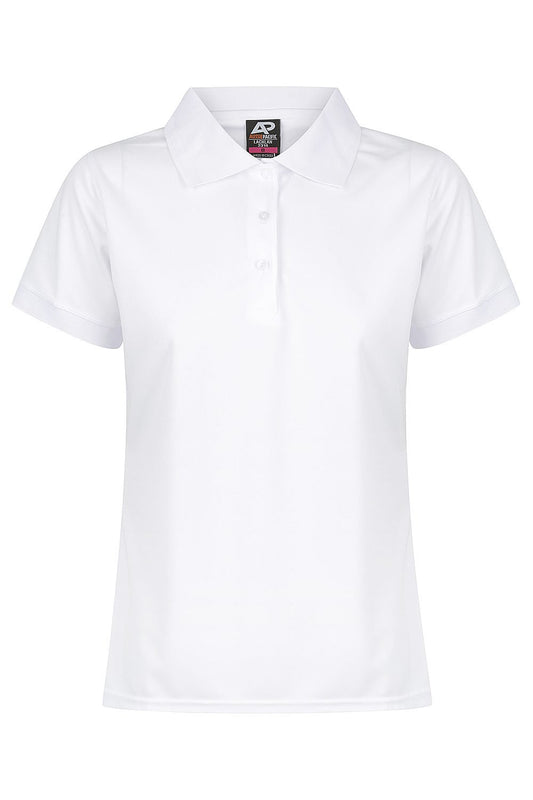 Back view of LACHLAN LADY POLOS - W2314 - sold by Kings Workwear www.kingsworkwear.com.au