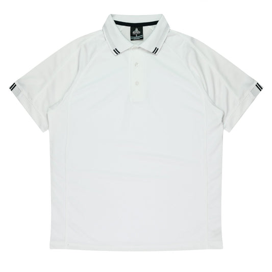 Back view of FLINDERS MENS POLOS - W1308 - sold by Kings Workwear www.kingsworkwear.com.au