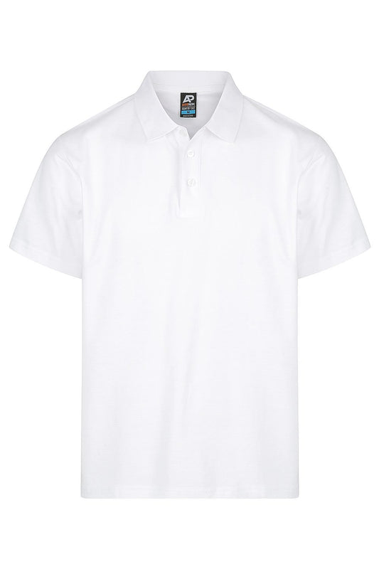 Back view of HUNTER MENS POLOS - W1312 - sold by Kings Workwear www.kingsworkwear.com.au