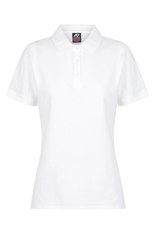 Back view of CLAREMONT LADY POLOS - W2315 - sold by Kings Workwear www.kingsworkwear.com.au