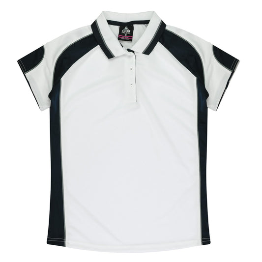 Back view of MURRAY LADY POLOS - W2300 - sold by Kings Workwear www.kingsworkwear.com.au