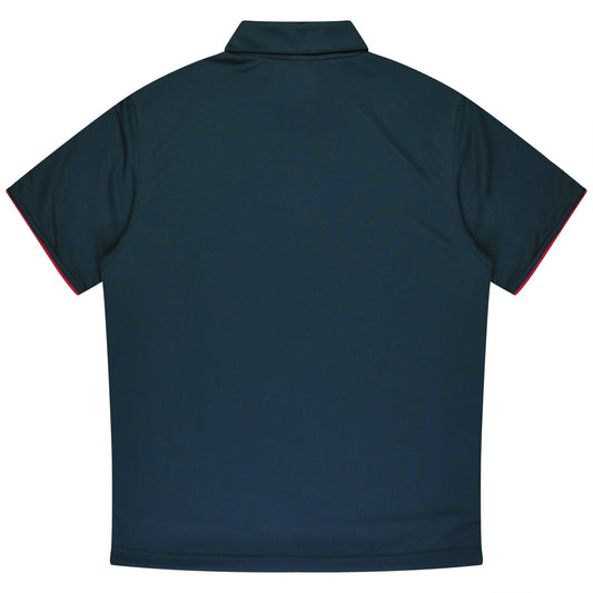 Back view of YARRA MENS POLOS - W1302 - AUSSIE PACIFIC sold by Kings Workwear www.kingsworkwear.com.au