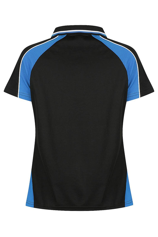 Back view of PANORAMA LADY POLOS - W2309 - sold by Kings Workwear www.kingsworkwear.com.au