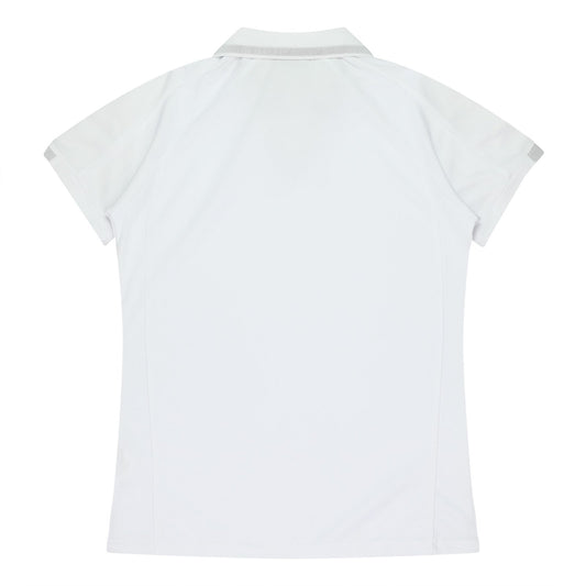 Back view of FLINDERS LADY POLOS - W2308 - sold by Kings Workwear www.kingsworkwear.com.au