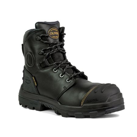 Oliver - 150mm Black Zip Sided Boot - 54545Z