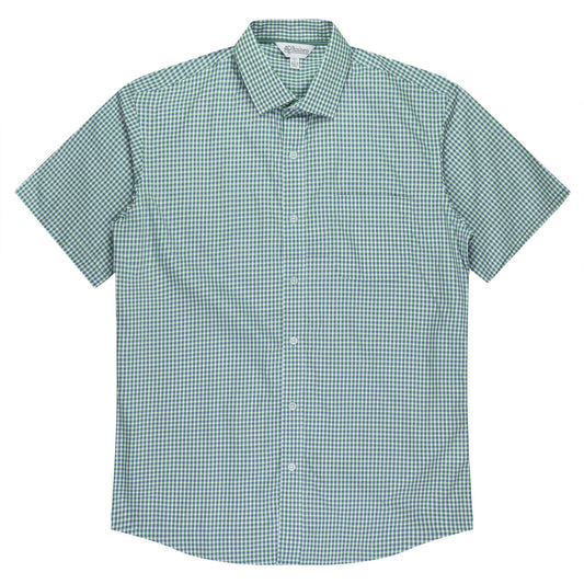 Back view of EPSOM MENS SHIRT SHORT SLEEVE - W1907S - sold by Kings Workwear www.kingsworkwear.com.au
