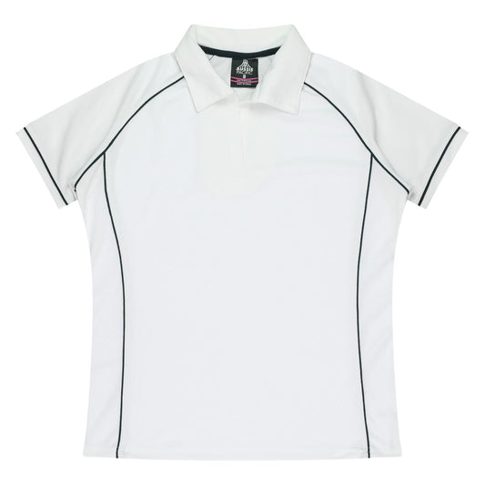 Back view of ENDEAVOUR LADY POLOS - W2310 - AUSSIE PACIFIC sold by Kings Workwear www.kingsworkwear.com.au