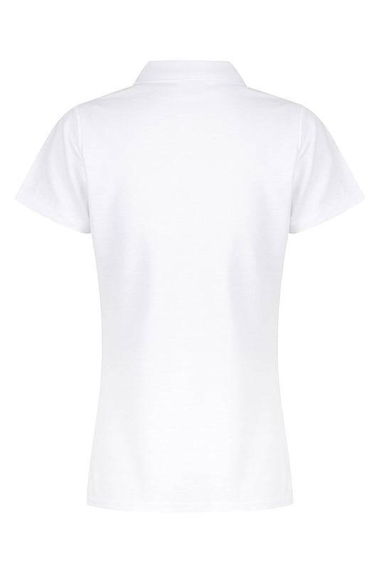 Back view of HUNTER LADY POLOS - W2312 - sold by Kings Workwear www.kingsworkwear.com.au