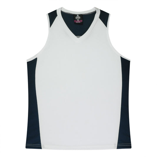 Back view of PREMIER LADY SINGLETS - W2101 - AUSSIE PACIFIC sold by Kings Workwear www.kingsworkwear.com.au