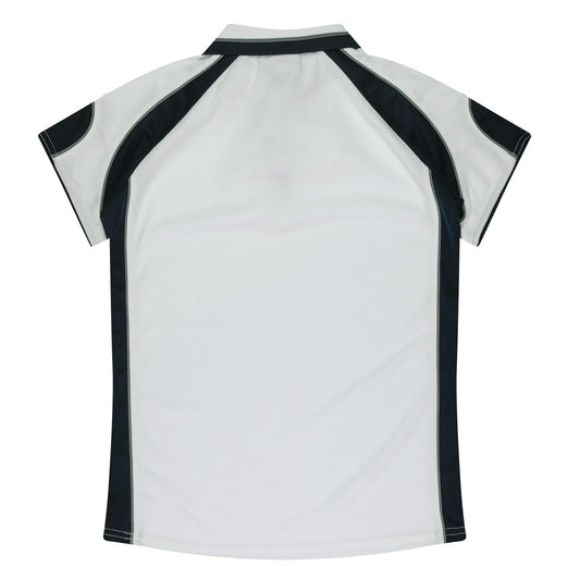 Back view of MURRAY LADY POLOS - W2300 - sold by Kings Workwear www.kingsworkwear.com.au