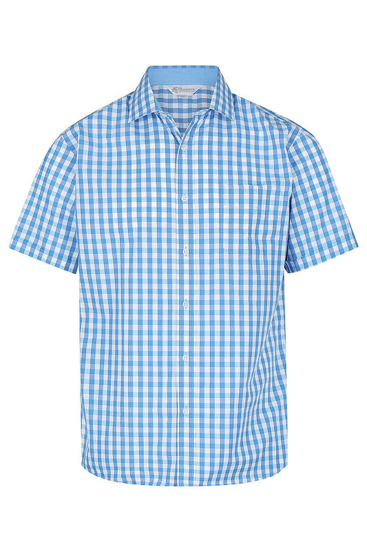 DEVONPORT MENS SHIRT SHORT SLEEVE - W1908S - AUSSIE PACIFIC
