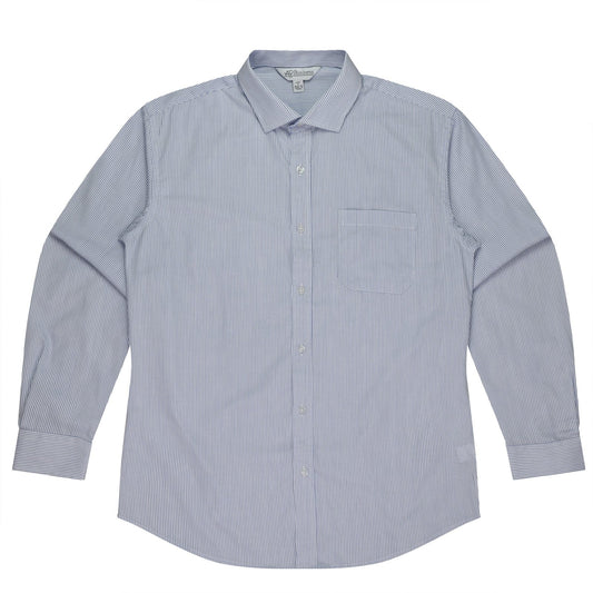 HENLEY MENS SHIRT LONG SLEEVE - W1900L - AUSSIE PACIFIC