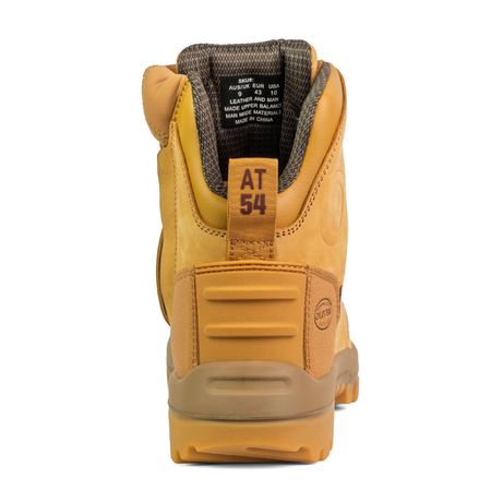Oliver - 150mm Wheat Zip Sided Boot with Low-Cut Collar - 54533Z