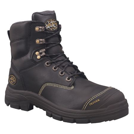 Oliver - 150mm Black Zip Sided Boot - 55345Z