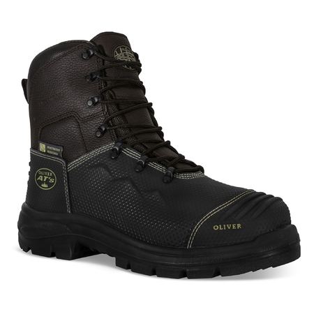 Oliver - 150mm Brown Lace Up Zip Sided Boot - 65490Z