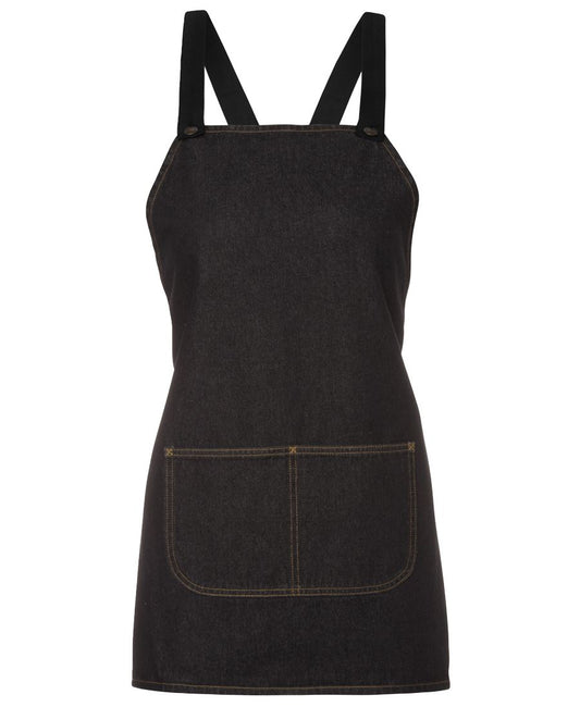 JB's Cross Back 65x71 Bib Denim Apron (without Straps) - 5ACBB