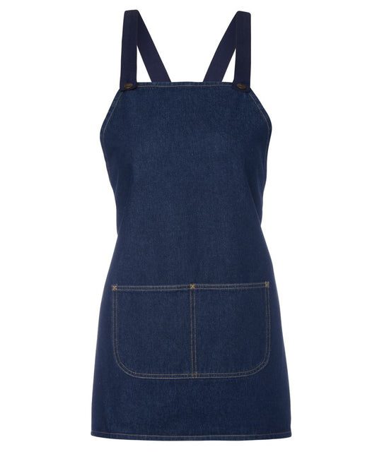 JB's Cross Back 65x71 Bib Denim Apron (without Straps) - 5ACBB