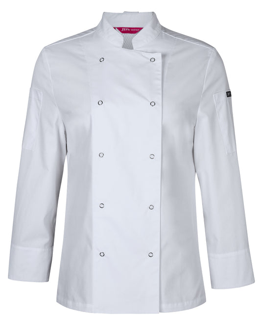 JB's Ladies L/s Snap Button Chef Jacket - 5CJL1