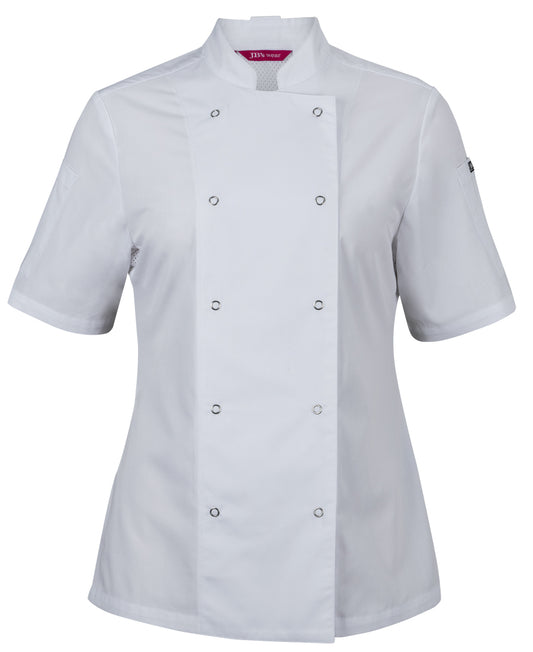 JB's Ladies S/s Snap Button Chef Jacket - 5CJS1