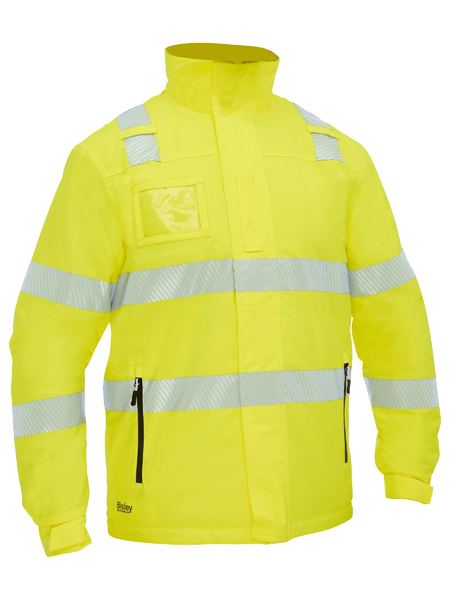 BJ6842T - Taped Hi Vis Heated Jacket with Hood - Bisley
