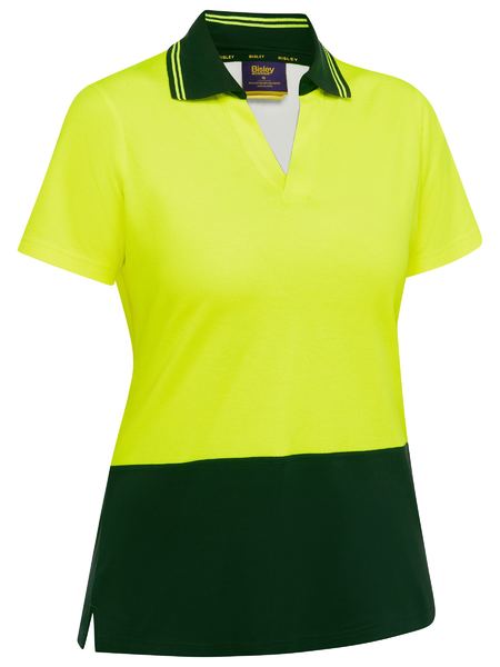 Bisley BKL1234 Womens Hi Vis V-Neck Polo