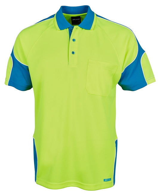 JB's Hi Vis S/S Arm Panel Polo - 6AP4S