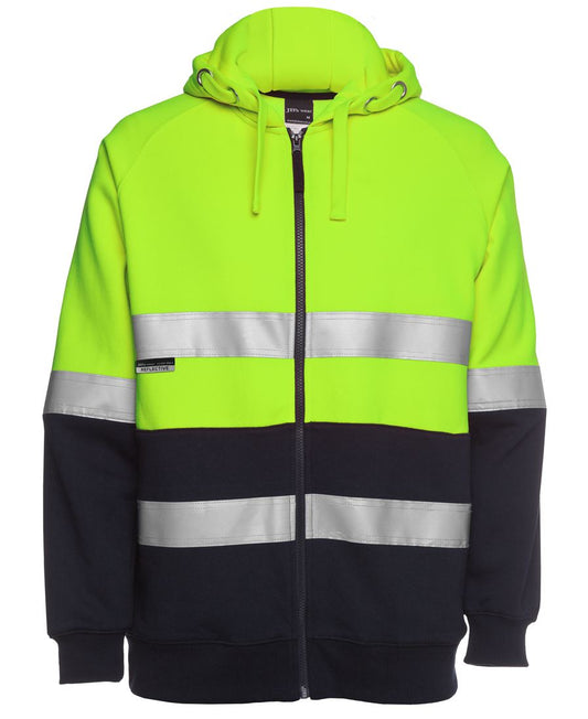 JB's Hi Vis (D+N) Full Zip Fleecy Hoodie - 6DNH
