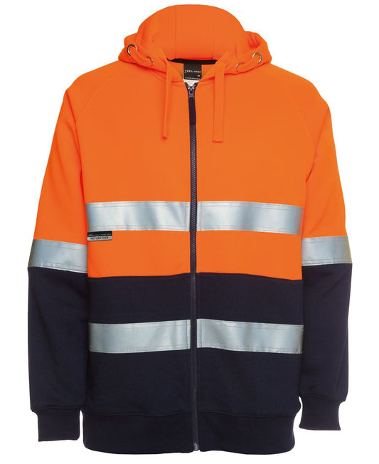 JB's Hi Vis (D+N) Full Zip Fleecy Hoodie - 6DNH