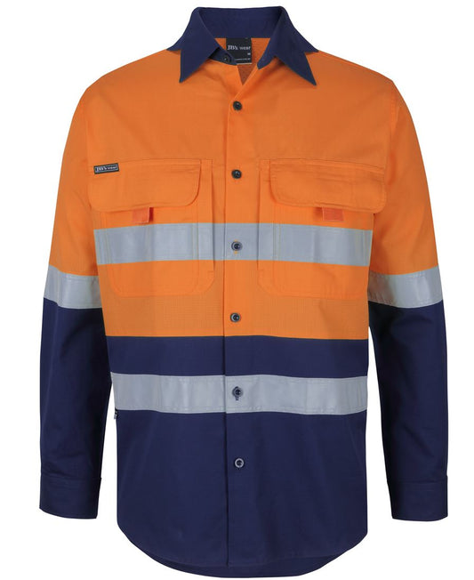 JB's Hi Vis (D+N) Ripstop L/S Fishing Shirt - 6DNRL