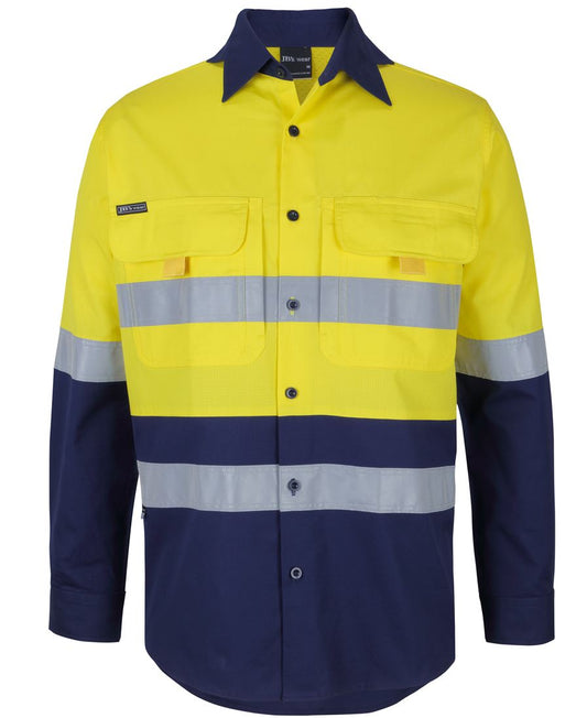 JB's Hi Vis (D+N) Ripstop L/S Fishing Shirt - 6DNRL