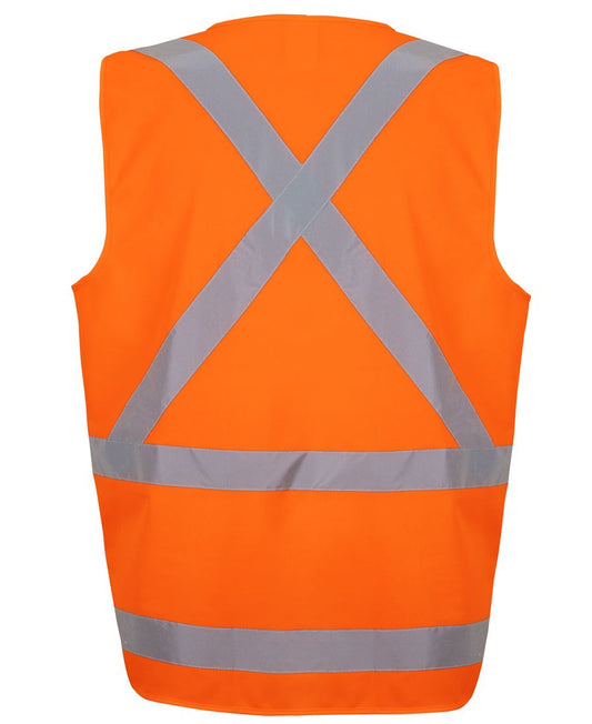JB's Nsw/qld Rail (D+N) Zip X-back Safety Vest Orange - 6DVQV