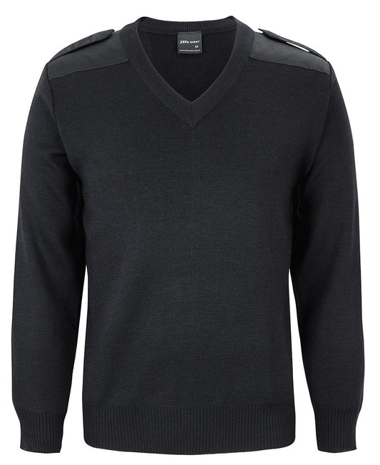 JB's Knitted Epaulette Jumper - 6EJ
