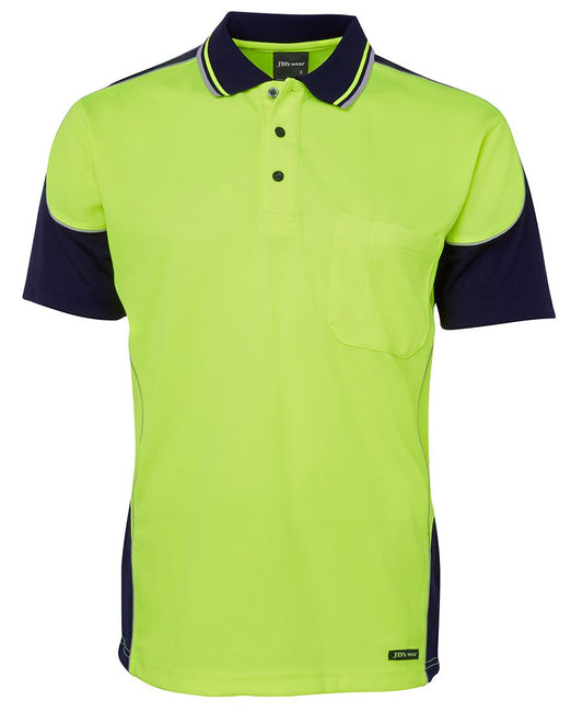 JB's Hi Vis Contrast Piping Polo - 6HCP4