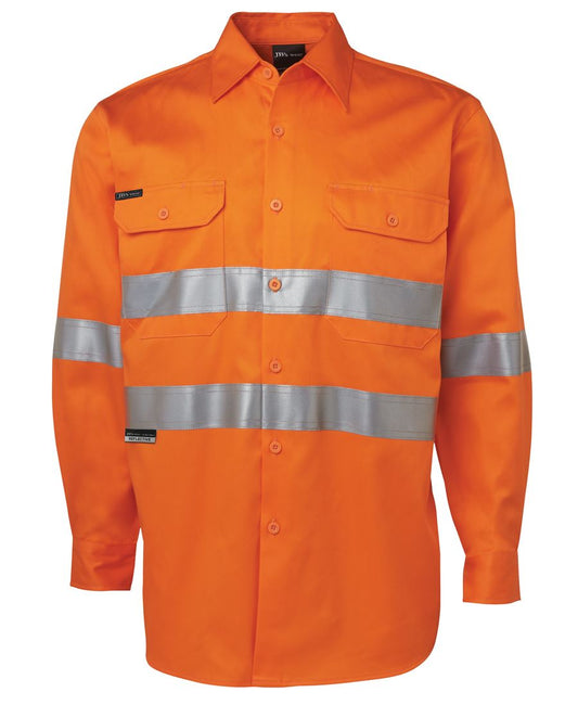 JBs L/S 190g Work Shirt With Reflective Tape - 6HDNL