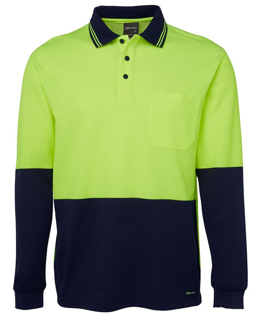 JB's Hi Vis L/s Cotton Back Polo - 6HPL