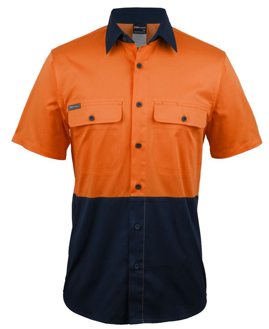 JB's Hi Vis S/S Stretch Work Shirt - 6HSWS
