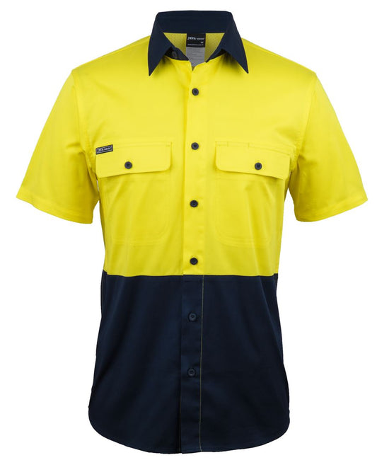 JB's Hi Vis S/S Stretch Work Shirt - 6HSWS