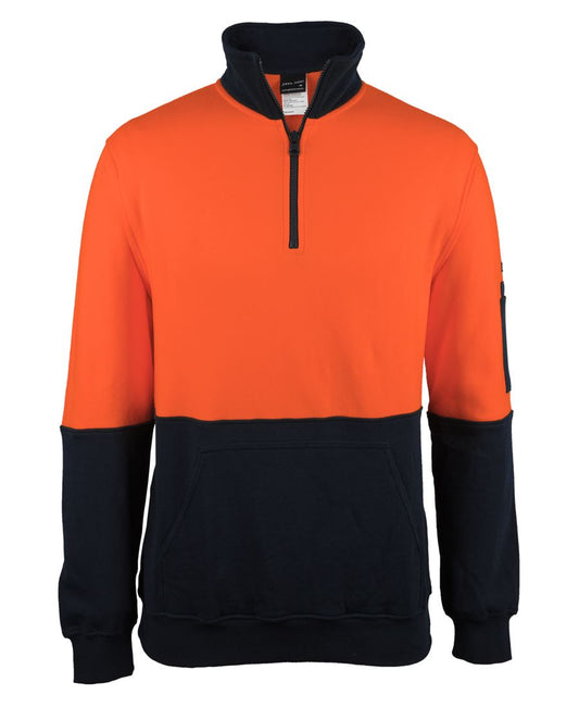 JB's Hi Vis 310 Cotton 1/2 Zip Fleece - 6HVFM