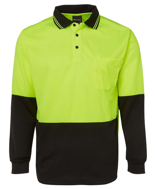 JB's Hi Vis L/s Traditional Polo - 6HVPL