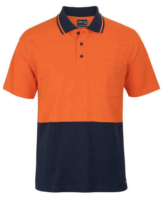 JB's Hi Vis S/S Cotton Pique Trad Polo - 6HVQS