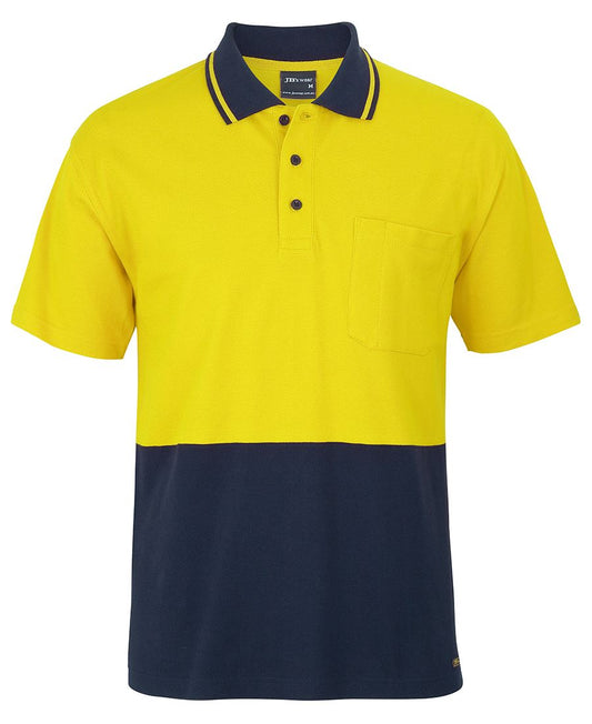 JB's Hi Vis S/S Cotton Pique Trad Polo - 6HVQS